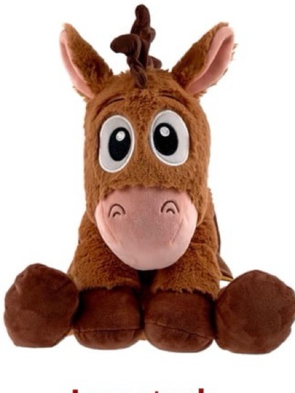 Disney Bullseye Plush Toy - Brown and Pink Accents